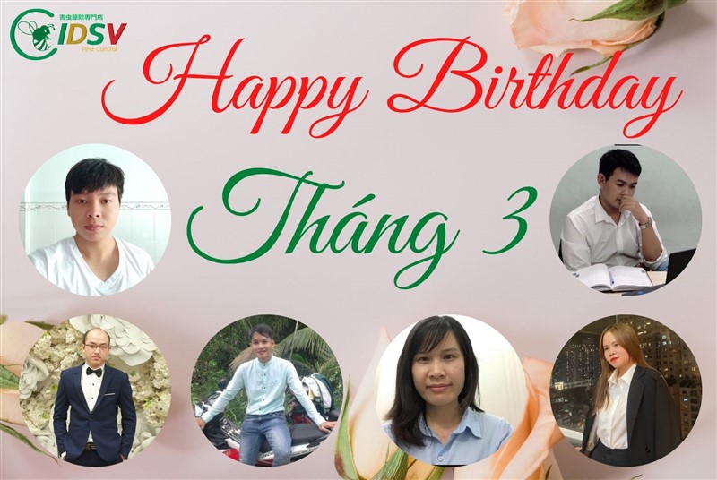 Chúc mừng sinh nhật thành viên tháng 3/2022