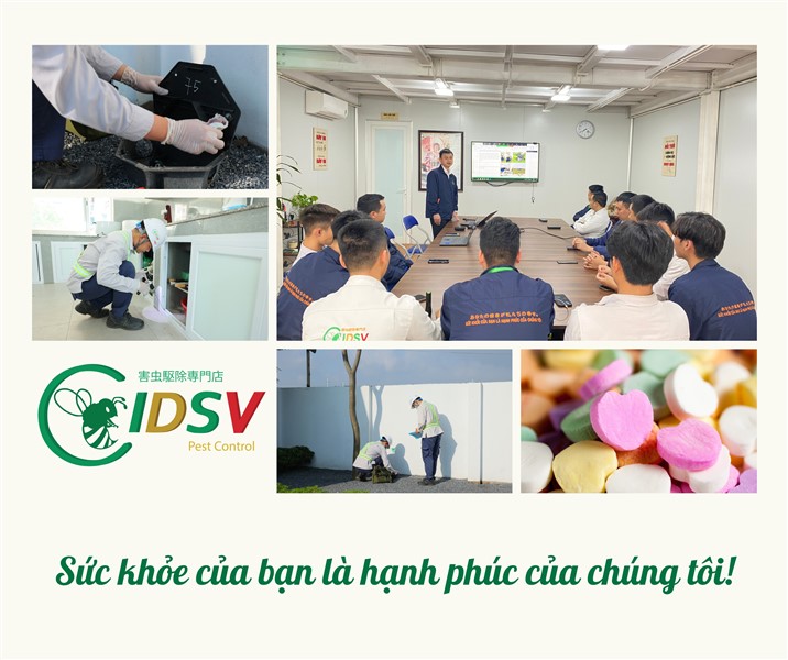 Với IDSV - Kiểm soát côn trùng Nhật Bản - SỨC KHỎE CỦA BẠN LÀ HẠNH PHÚC CỦA CHÚNG TÔI